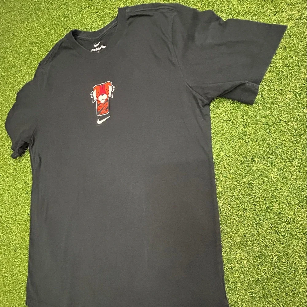Nike Tiger Woods Frank the Tiger Graphic T-Shirt Black Mens Medium TW Logo